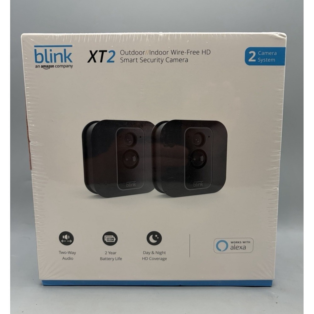 2 Blink XT2 Wi-Fi 1080p Indoor/Outdoor Security Cameras  - Sealed